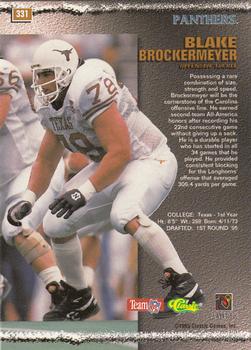 1995 Pro Line #331 Blake Brockermeyer Back