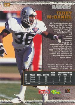 1995 Pro Line #337 Terry McDaniel Back