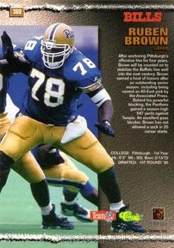 1995 Pro Line #360 Ruben Brown Back