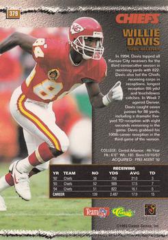 1995 Pro Line #379 Willie Davis Back