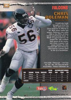 1995 Pro Line #393 Chris Doleman Back