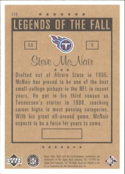 1999 Upper Deck Retro - Legends of the Fall #L14 Steve McNair Back
