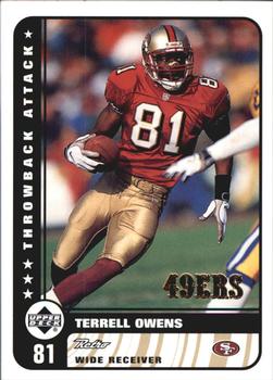 1999 Upper Deck Retro - Throwback Attack #T6 Terrell Owens Front