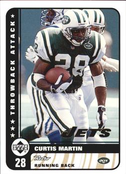 1999 Upper Deck Retro - Throwback Attack #T10 Curtis Martin Front