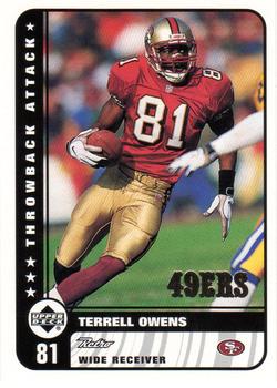 1999 Upper Deck Retro - Throwback Attack Silver #T6 Terrell Owens Front