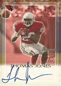 2000 Bowman - Autographs #TJ Thomas Jones Front