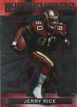 2000 Bowman - Breakthrough Discoveries #BD1 Jerry Rice Front
