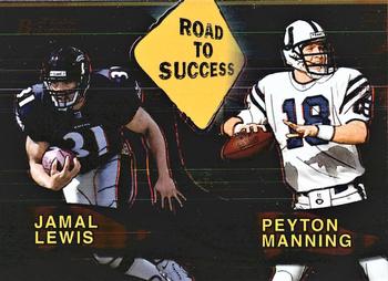 2000 Bowman - Road to Success #R2 Jamal Lewis / Peyton Manning Front