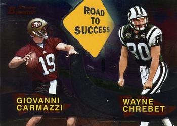 2000 Bowman - Road to Success #R5 Giovanni Carmazzi / Wayne Chrebet Front