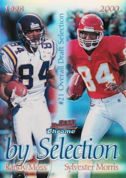 2000 Bowman Chrome - By Selection Refractors #B4 Randy Moss / Sylvester Morris Front