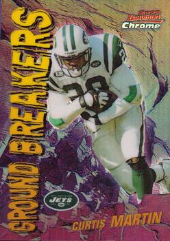 2000 Bowman Chrome - Ground Breakers Refractors #GB5 Curtis Martin Front