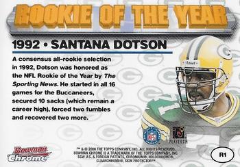 2000 Bowman Chrome - Rookie of the Year #R1 Santana Dotson Back