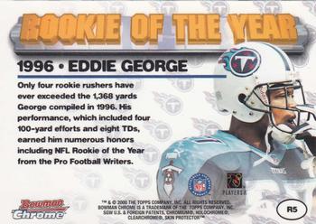 2000 Bowman Chrome - Rookie of the Year #R5 Eddie George Back