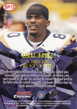 2000 Bowman Chrome - Shattering Performers #SP13 Isaac Bruce Back