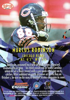 2000 Bowman Chrome - Shattering Performers Refractors #SP18 Marcus Robinson Back