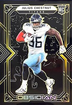 2022 Panini Obsidian - Electric Etch Yellow #200 Julius Chestnut Front