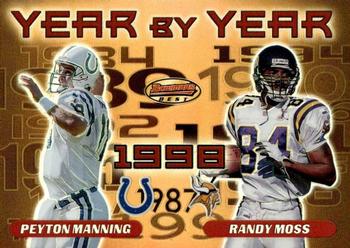2000 Bowman's Best - Year by Year #Y1 Peyton Manning / Randy Moss Front