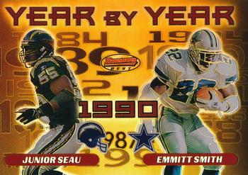 2000 Bowman's Best - Year by Year #Y8 Junior Seau / Emmitt Smith Front