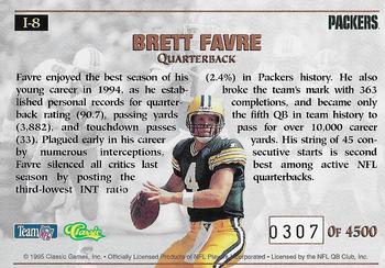 1995 Pro Line - Impact #I-8 Brett Favre Back