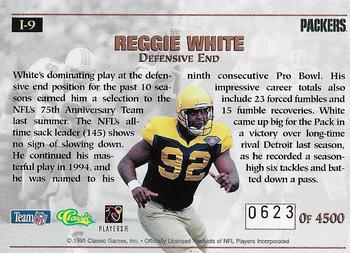 1995 Pro Line - Impact #I-9 Reggie White Back