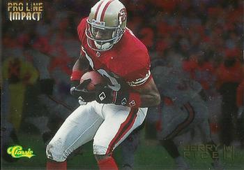 1995 Pro Line - Impact #I-23 Jerry Rice Front