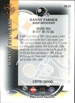 2000 Collector's Edge EG - Making the Grade #M18 Danny Farmer Back