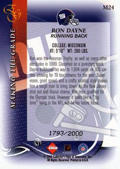 2000 Collector's Edge EG - Making the Grade #M24 Ron Dayne Back