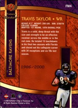 2000 Collector's Edge Masters - Future Masters Gold #FM4 Travis Taylor Back