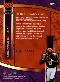 2000 Collector's Edge Masters - Future Masters Gold #FM7 Ron Dugans Back
