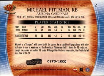 2000 Collector's Edge Masters - HoloSilver #2 Michael Pittman Back