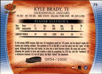 2000 Collector's Edge Masters - HoloSilver #79 Kyle Brady Back