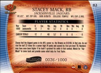 2000 Collector's Edge Masters - HoloSilver #82 Stacey Mack Back