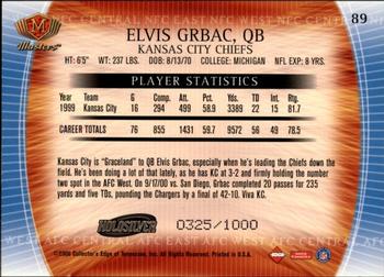 2000 Collector's Edge Masters - HoloSilver #89 Elvis Grbac Back