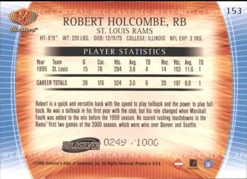 2000 Collector's Edge Masters - HoloSilver #153 Robert Holcombe Back