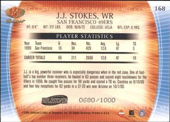 2000 Collector's Edge Masters - HoloSilver #168 J.J. Stokes Back
