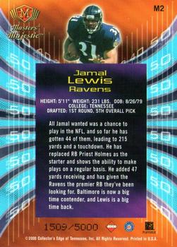 2000 Collector's Edge Masters - Majestic #M2 Jamal Lewis Back