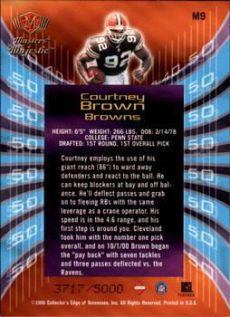 2000 Collector's Edge Masters - Majestic #M9 Courtney Brown Back