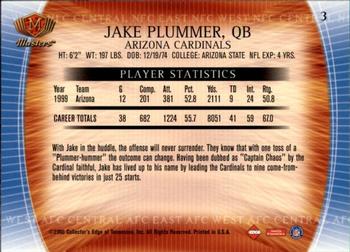 2000 Collector's Edge Masters - Retail #3 Jake Plummer Back