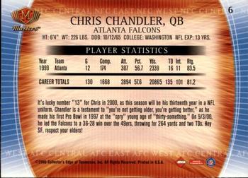 2000 Collector's Edge Masters - Retail #6 Chris Chandler Back