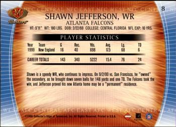2000 Collector's Edge Masters - Retail #8 Shawn Jefferson Back