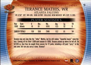 2000 Collector's Edge Masters - Retail #9 Terance Mathis Back