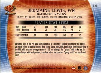 2000 Collector's Edge Masters - Retail #14 Jermaine Lewis Back