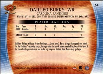 2000 Collector's Edge Masters - Retail #24 Dialleo Burks Back