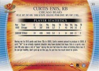 2000 Collector's Edge Masters - Retail #31 Curtis Enis Back