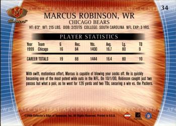 2000 Collector's Edge Masters - Retail #34 Marcus Robinson Back