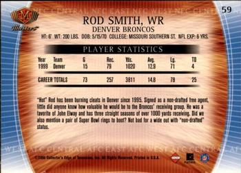 2000 Collector's Edge Masters - Retail #59 Rod Smith Back