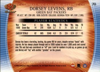 2000 Collector's Edge Masters - Retail #70 Dorsey Levens Back