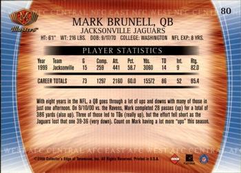 2000 Collector's Edge Masters - Retail #80 Mark Brunell Back