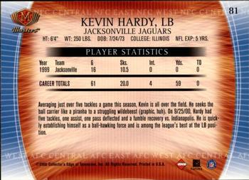 2000 Collector's Edge Masters - Retail #81 Kevin Hardy Back