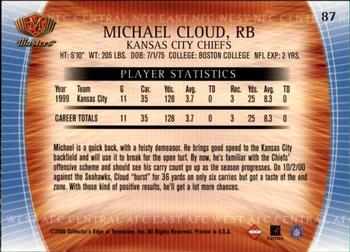 2000 Collector's Edge Masters - Retail #87 Michael Cloud Back